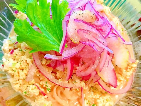 豆腐そぼろのごまだれ冷製稲庭うどん レシピ 作り方 By 嵯峨 恭也 楽天レシピ 豆腐そぼろのごまだれ冷製稲庭うどん レシピ 作り方 By 嵯峨 恭也 楽天レシピ